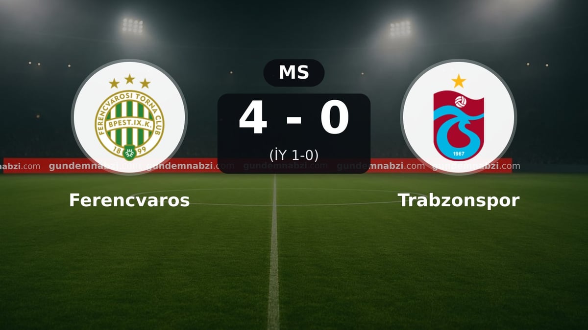 Ferencvaros, Trabzonspor karşısında 4-0 kazandı