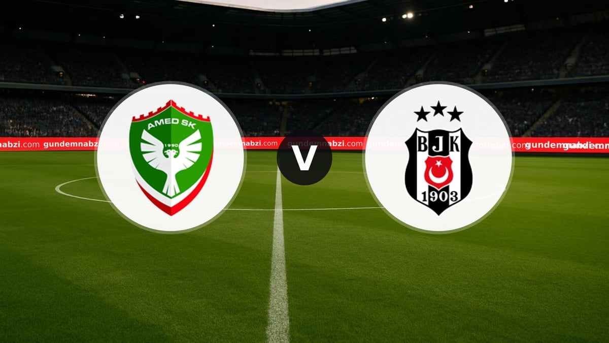 Amedspor - Beşiktaş maçında ilk 11'ler belli oldu