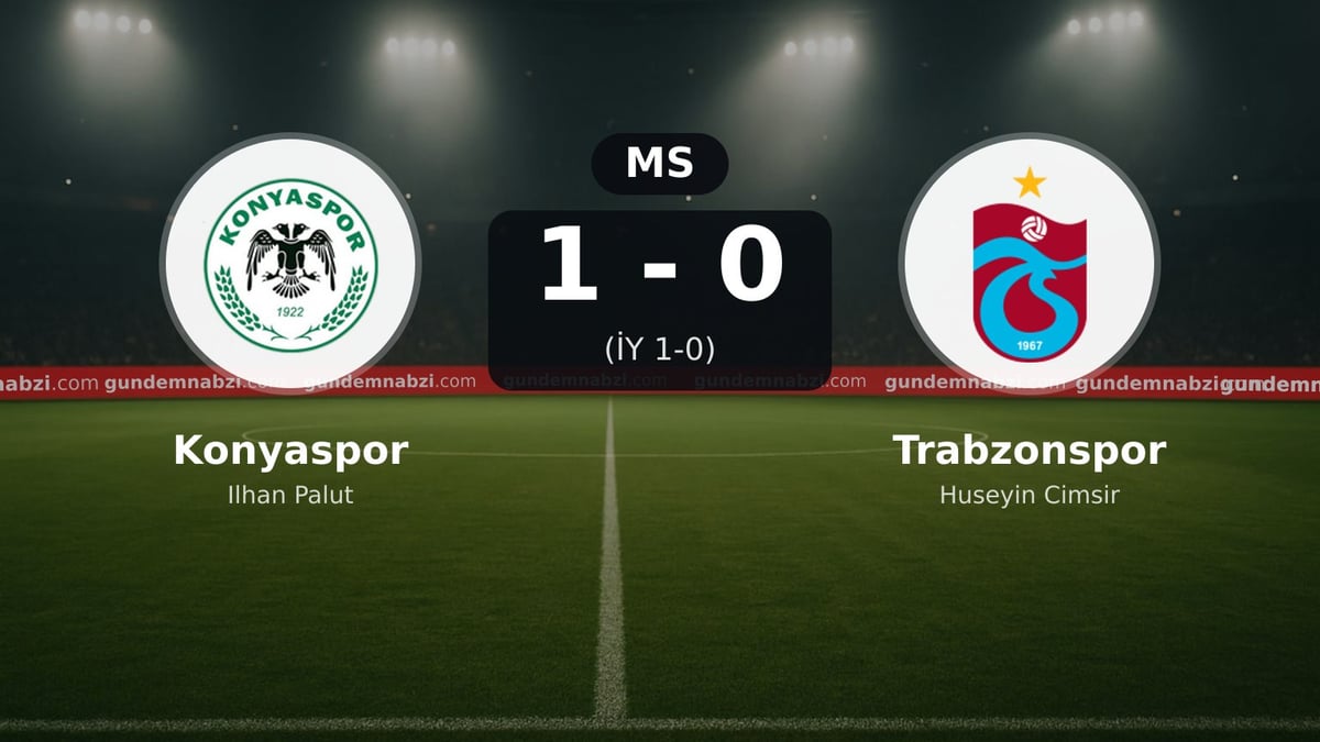 Konyaspor, Trabzonspor karşısında 1-0 kazandı