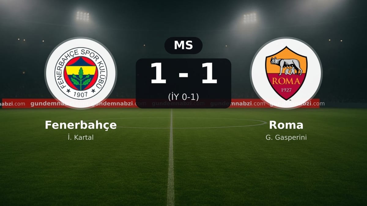 Fenerbahçe 1-1 Roma | Şampiyonlar Ligi maç sonucu