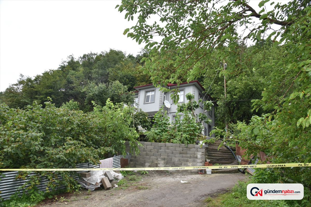 Giresun'da heyelan nedeniyle evde hasar oluştu