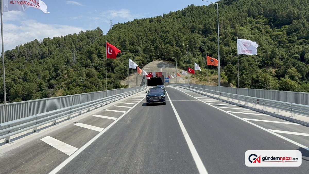 Yalova Esenköy yolunda 6 tünel devreye girdi