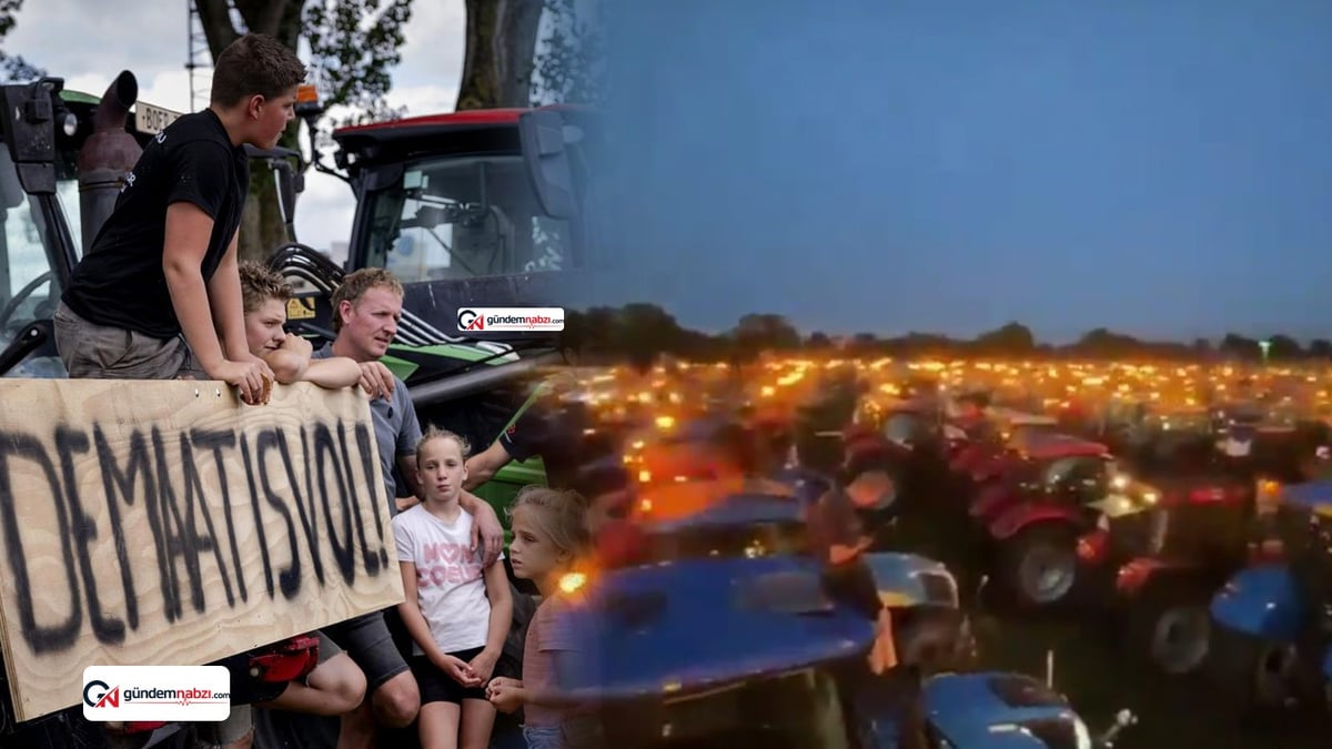 Hollandalı çiftçilerden azot emisyonu protestoları