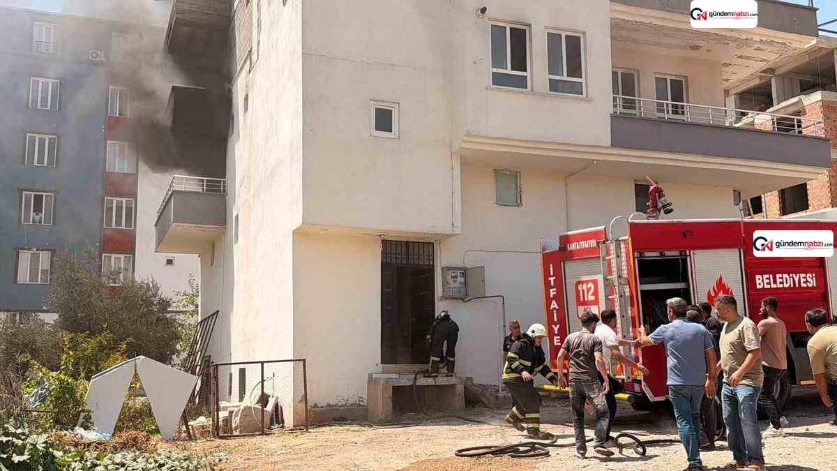 Adıyaman'da işçi evinde yangın: 2 kişi dumandan etkilendi