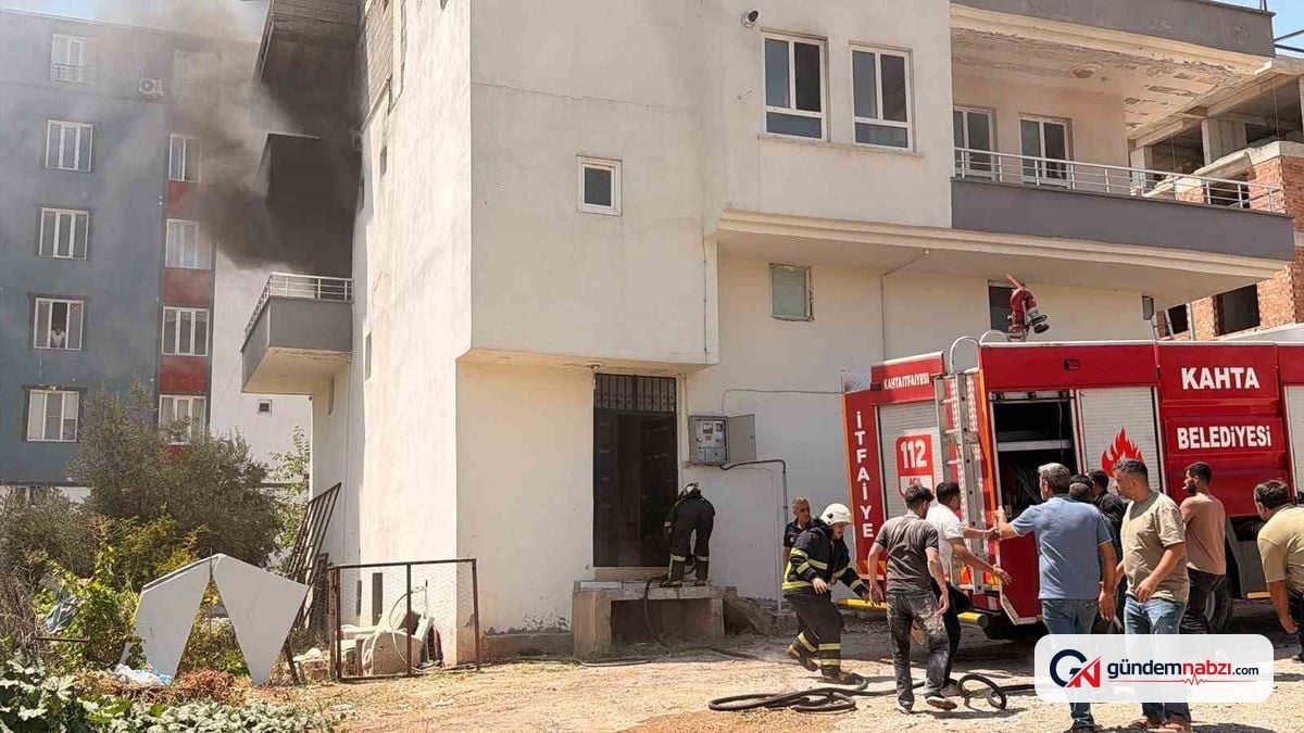 Adıyaman'da işçi evinde yangın: 2 kişi dumandan etkilendi