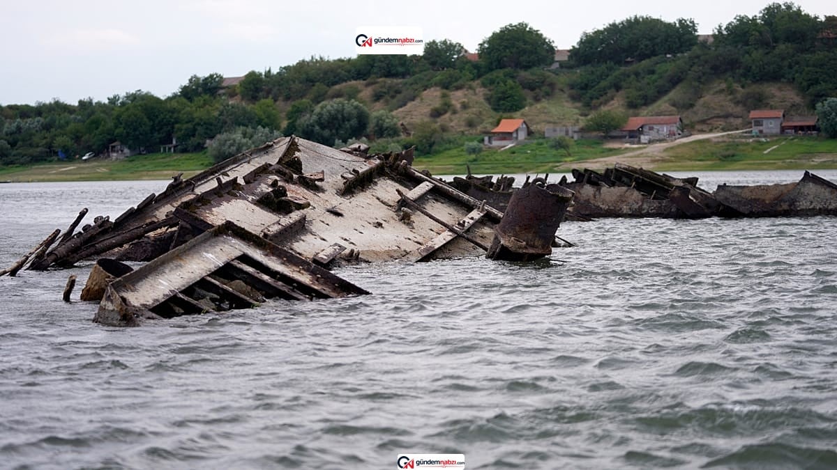 Tuna nehri'ndeki kuraklık ikinci Dünya Savaşı'ndan kalma batıkları gün yüzüne çıkardı
