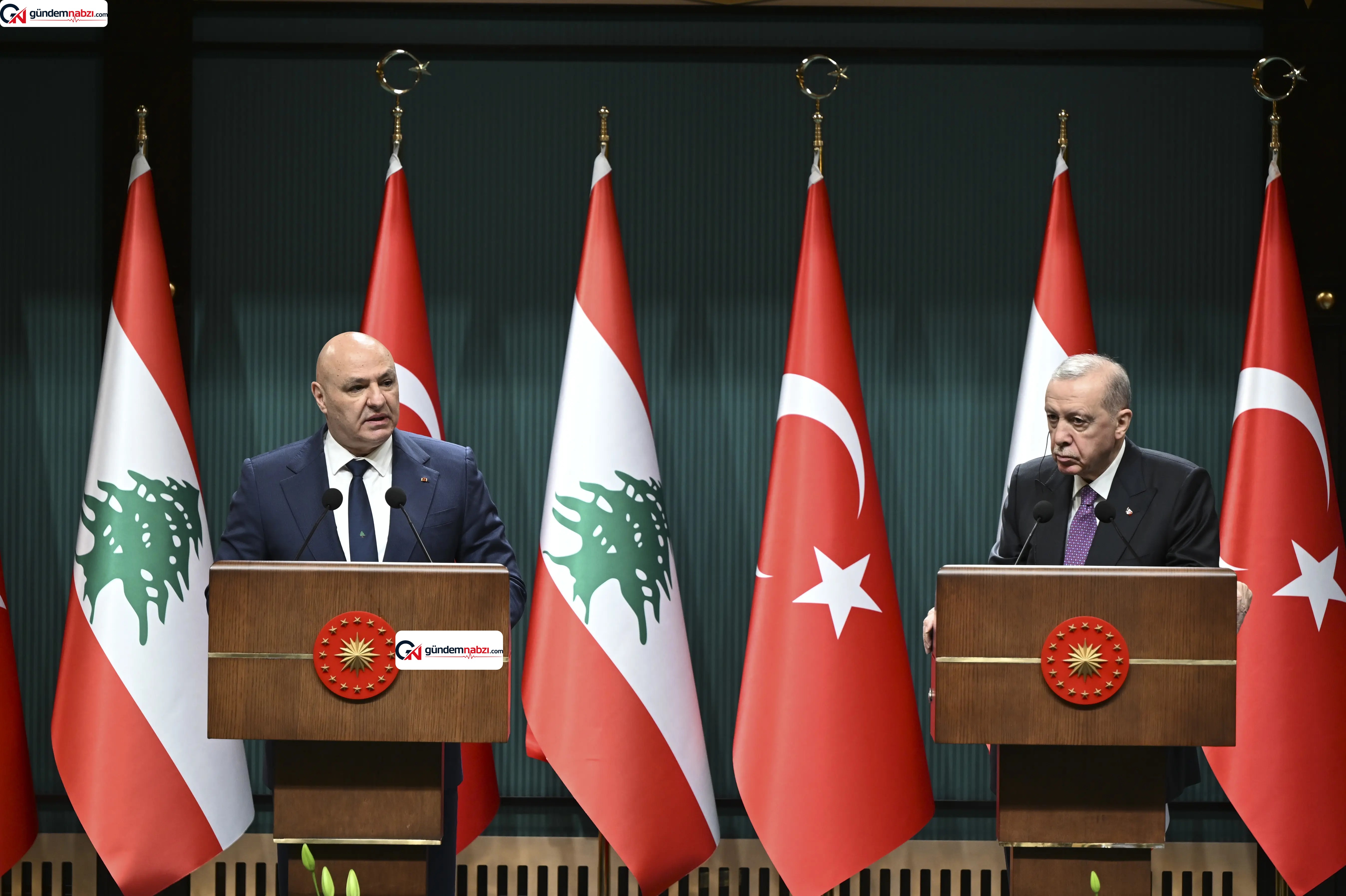 Lübnan Cumhurbaşkanı Avn, Ankara'da resmi törenle karşılandı