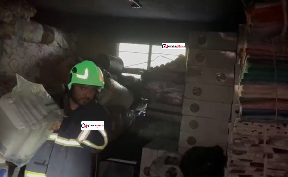 Osmaniye'de odunluk yangını eve sıçramadan söndürüldü