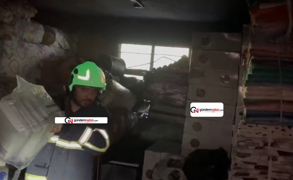 Osmaniye'de odunluk yangını eve sıçramadan söndürüldü