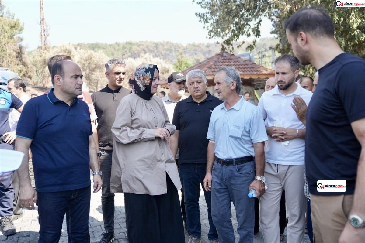 AK Parti'li Kaya'dan Muğla'da yangın ziyareti