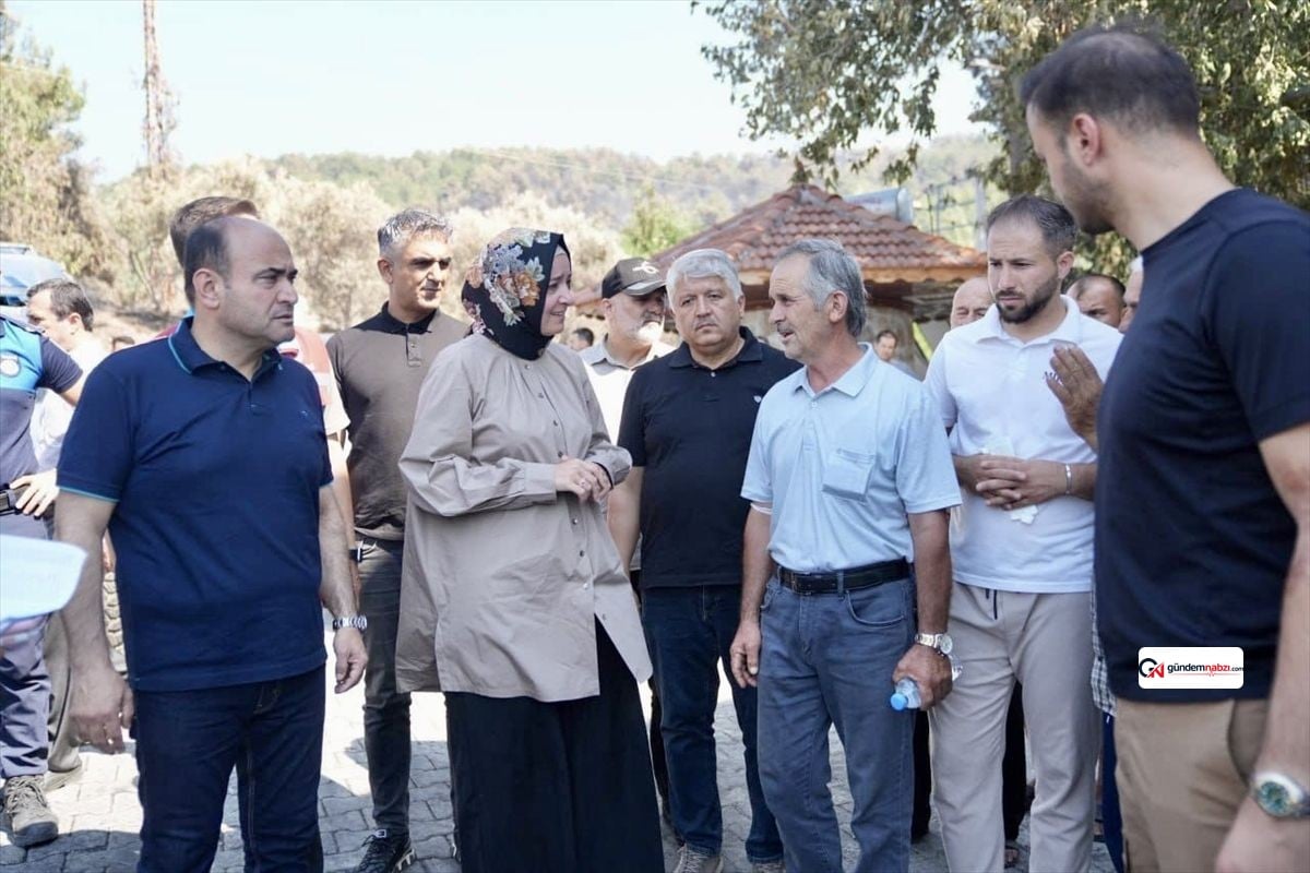 AK Parti'li Kaya'dan Muğla'da yangın ziyareti