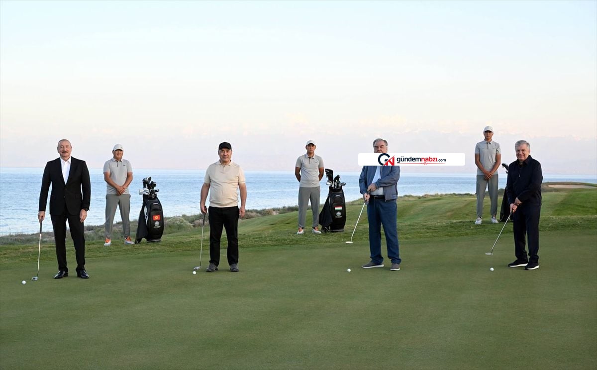 Kırgızistan'da Issık Göl kıyısında uluslararası golf kulübü açıldı