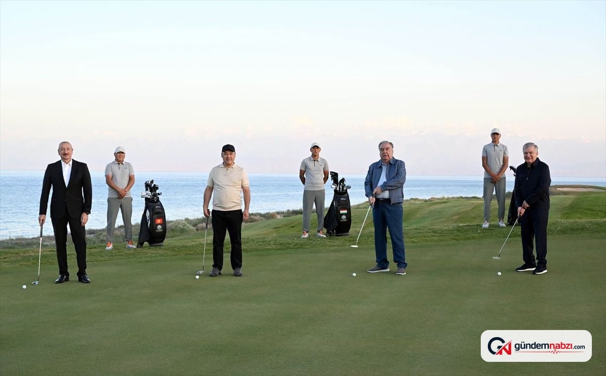 Kırgızistan'da Issık Göl kıyısında uluslararası golf kulübü açıldı