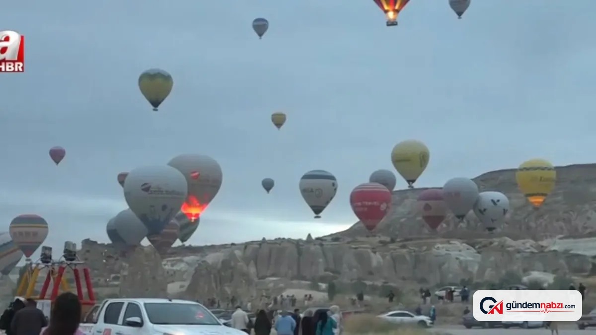 Nevşehir Kapadokya'da balon festivali başladı: Balonlar Filistin için havalandı