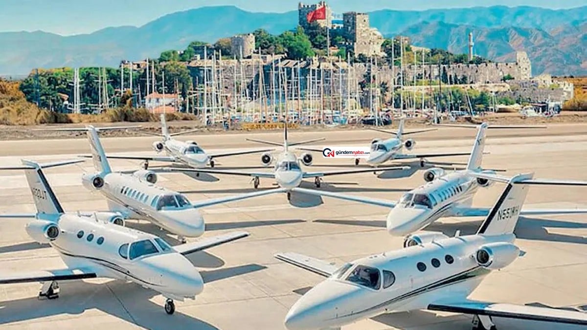 Bodrum'a iki ayda 4 bin 200 özel jet iniş yaptı