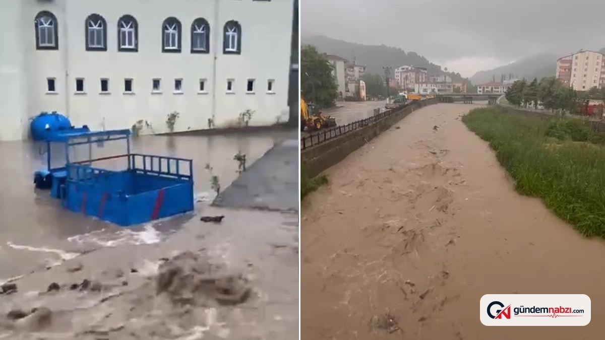 Kastamonu'da 130 kilogram yağışla su baskınları meydana geldi