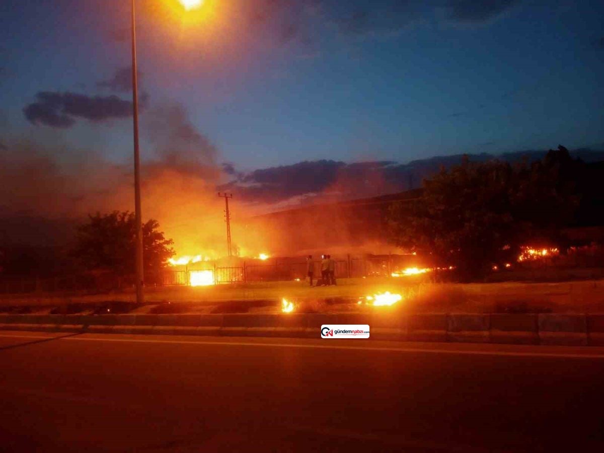 Van'da çıkan yangın mahallede paniğe neden oldu