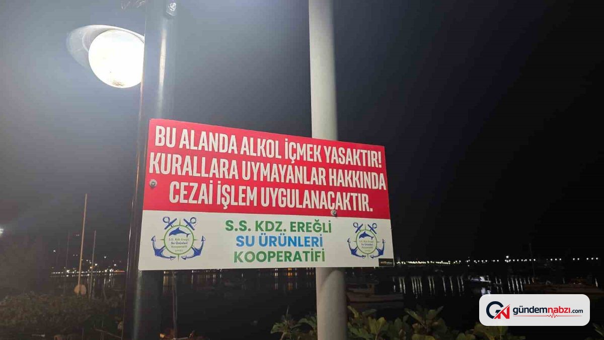 Zonguldak'ta liman ve balıkçı barınağında alkol yasağı başladı