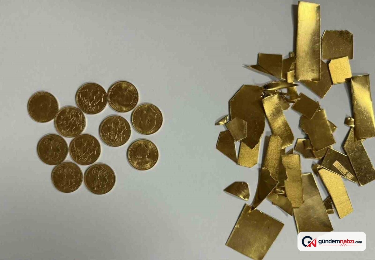 Gümrükte iç çamaşırında gizlenmiş altın ve euro ele geçirildi