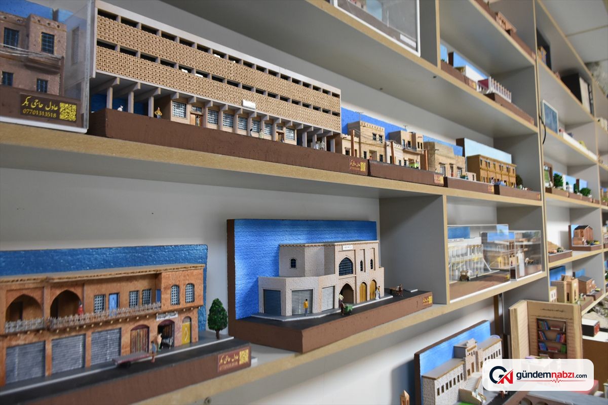 Kerküklü maket ustası tarihi mirası minyatürlerle yaşatıyor