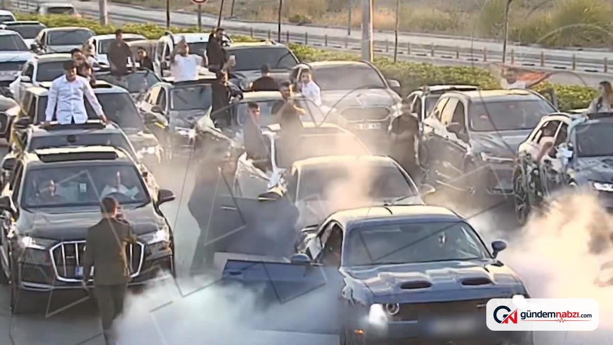 Düğün konvoyunda yol kapatan sürücülere 695 bin lira ceza