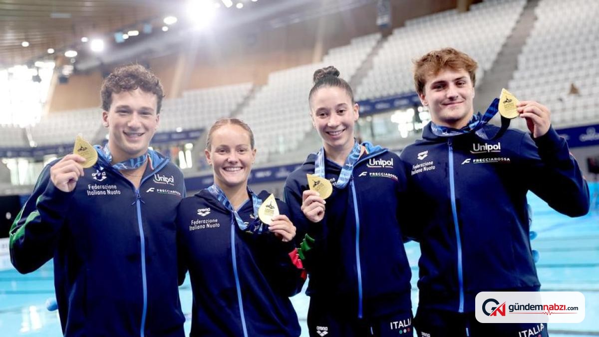 İtalya Milli Takımı, Avrupa Su Sporları şampiyonası'nda altın madalya kazandı