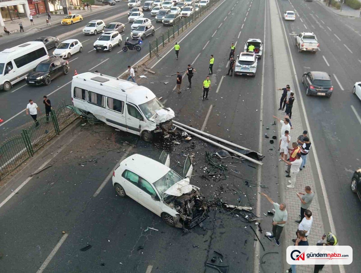 Diyarbakır'da zincirleme kaza: 3 yaralı