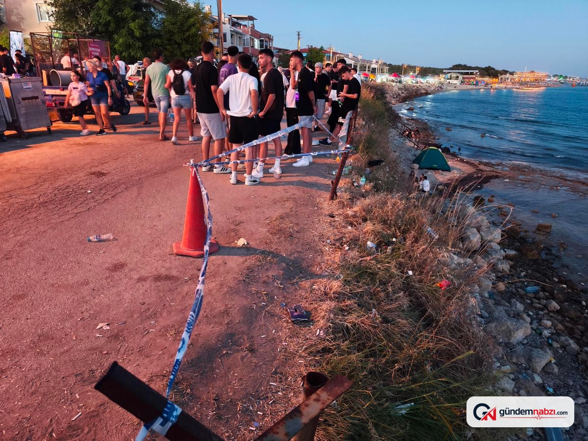 Edirne'de demir bariyeri kopan sahil kayalıklarına düşen 2 kişi yaralandı