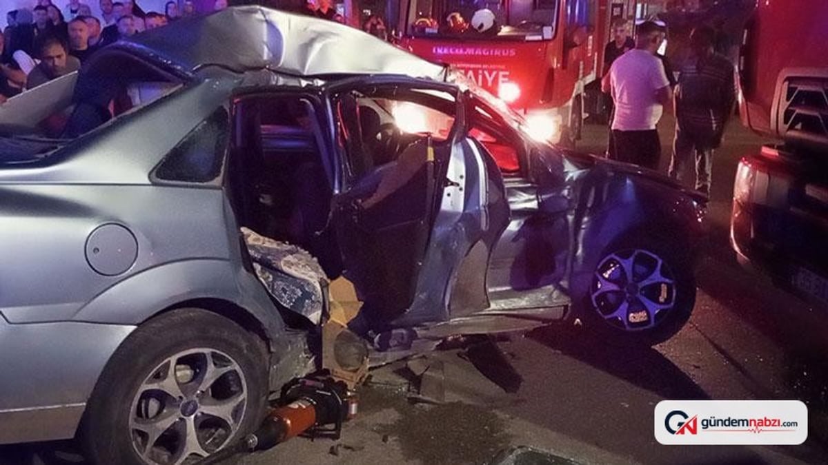 Samsun'da kamyon otomobile çarptı: 3 yaralı