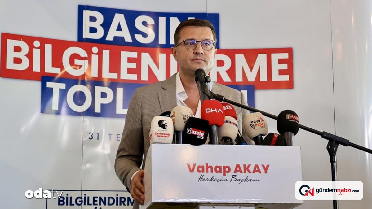 Tekirdağ'da Çerkezköy Belediye başkanı Vahap Akay CHP'den istifa etti