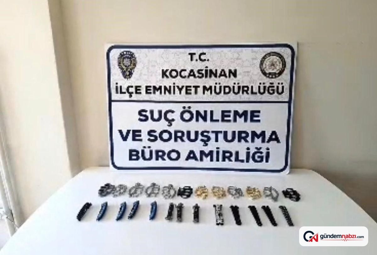 Kayseri'de yasaklı bıçak operasyonunda 5 şüpheliye adli işlem