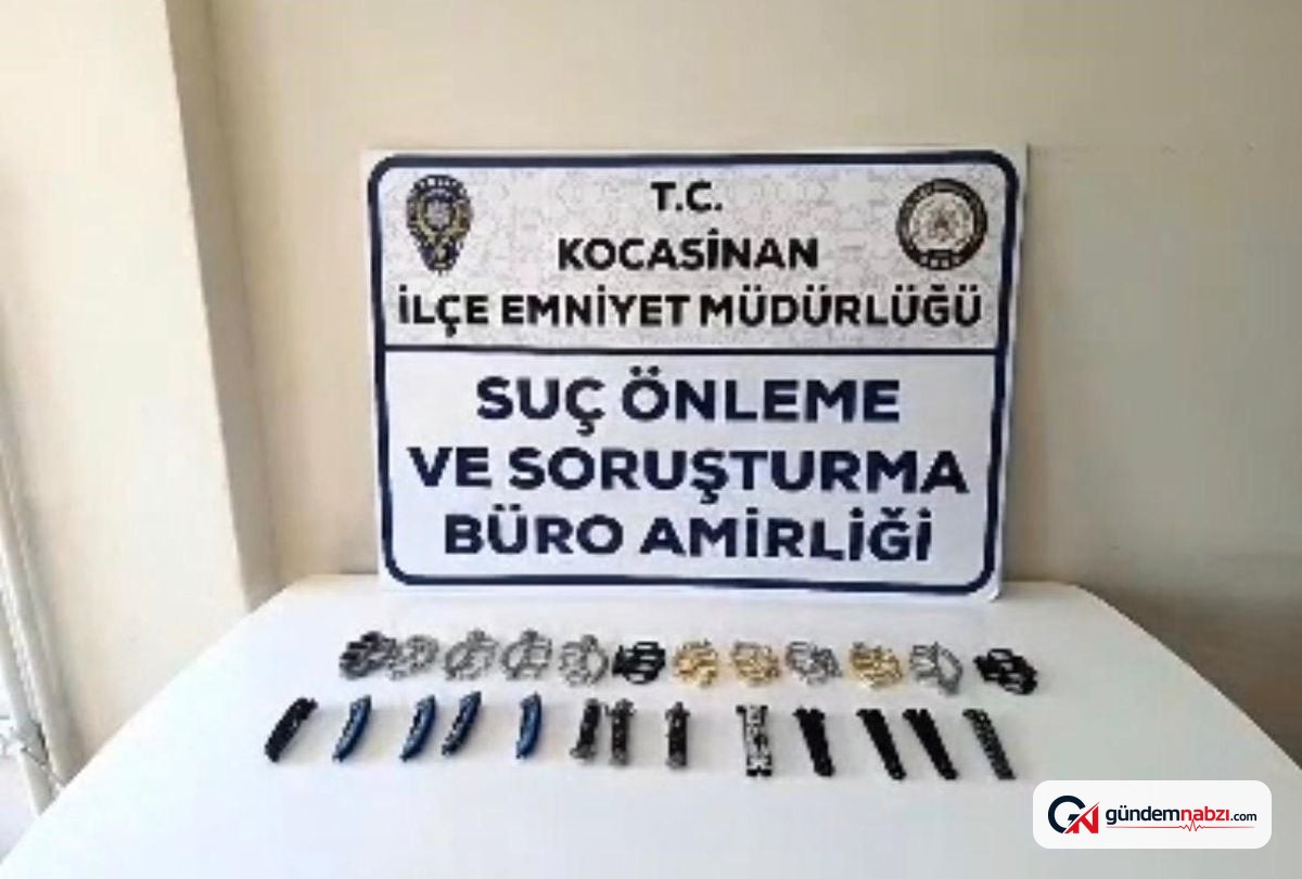 Kayseri'de yasaklı bıçak operasyonunda 5 şüpheliye adli işlem