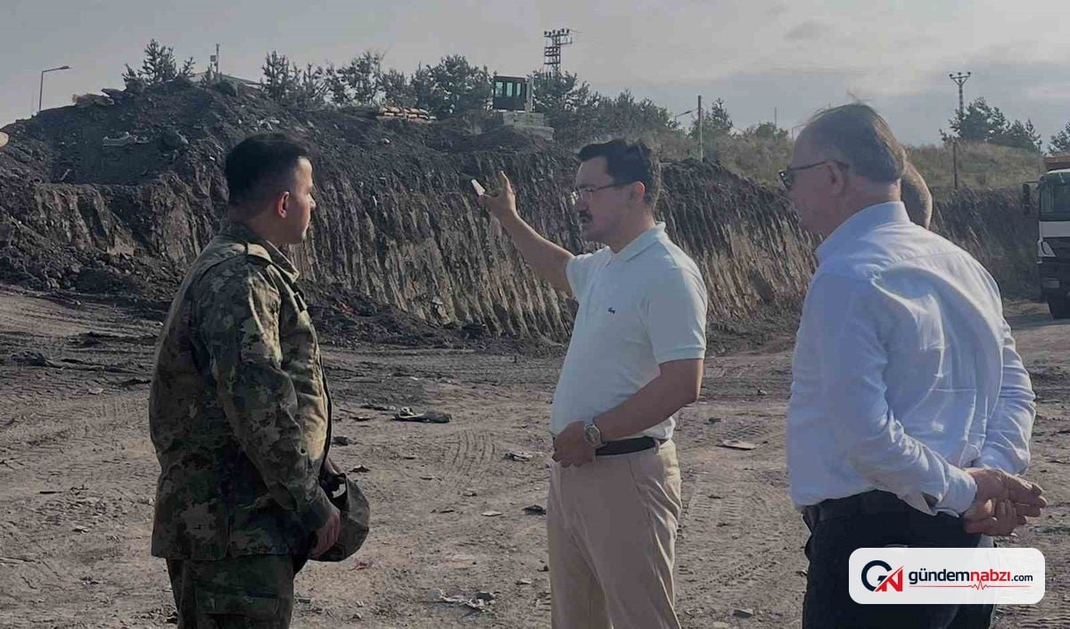 Kars Akyaka'da demiryolu yenileme çalışmaları incelendi