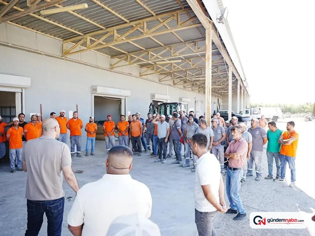 Aydın Germencik'te aşırı sıcaklar nedeniyle mesai saatleri değişti