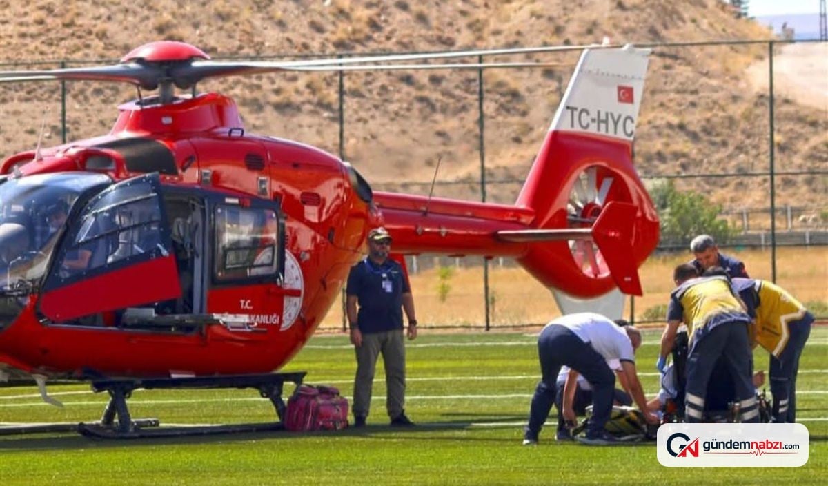 Malatya'da kalp krizi şüphelisi hasta hava ambulansıyla sevk edildi