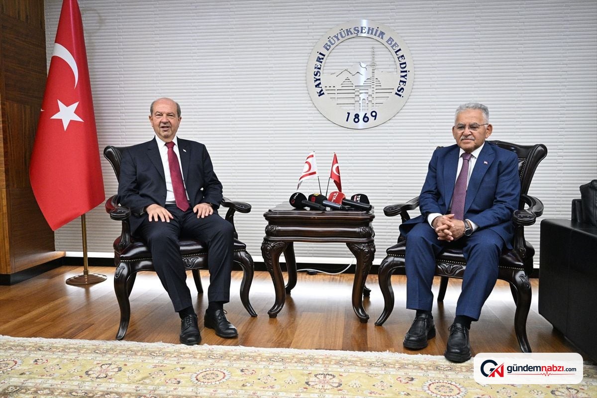 Kayseri'de temaslarda bulunan KKTC Cumhurbaşkanı Tatar'dan iki devletli çözüm vurgusu