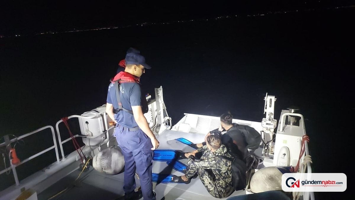 Muğla'da yüzerek Yunanistan'a geçmeye çalışan 2 göçmen yakalandı