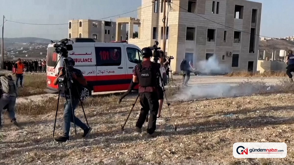 İsrail güçleri, Nablus'taki gazetecilere gözyaşı gazı sıktı