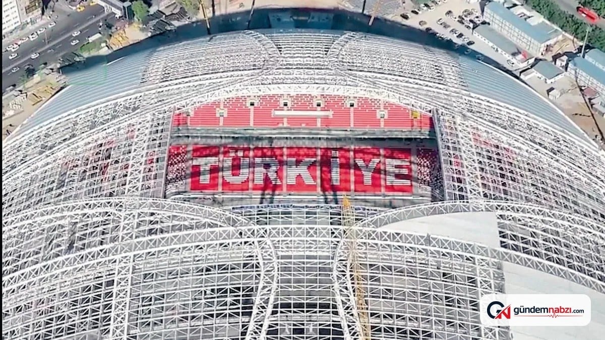 Yeni Ankara Stadı'nda koltuklara 'Türkiye' yazıldı