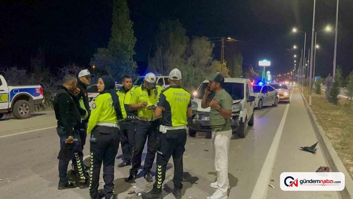 Karaman'da zincirleme kaza: 2 yaralı
