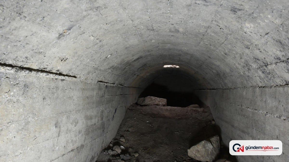 Kazı çalışmasında 20 metre uzunluğunda sığınak bulundu