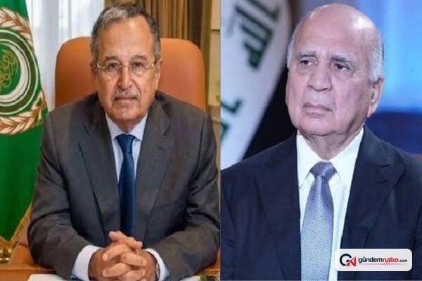 Irak Dışişleri Bakanı, Arap Birliği Genel Sekreteri ile görüştü