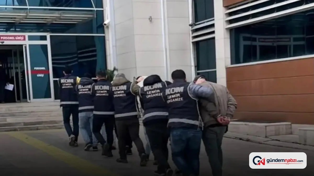 İzmir merkezli suç örgütüne operasyon: 36 gözaltı