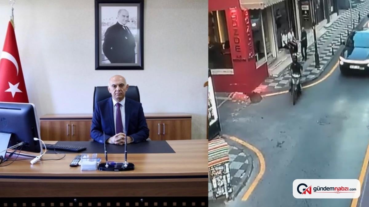 Polisten kaçan motosiklet sürücüsü Vali Yardımcısına çarptı