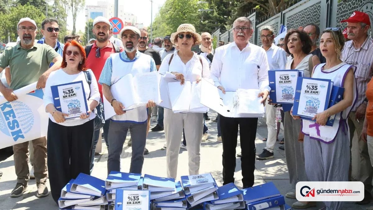 KESK, 20 bin imzayı ek zam talebiyle bakanlığa iletti