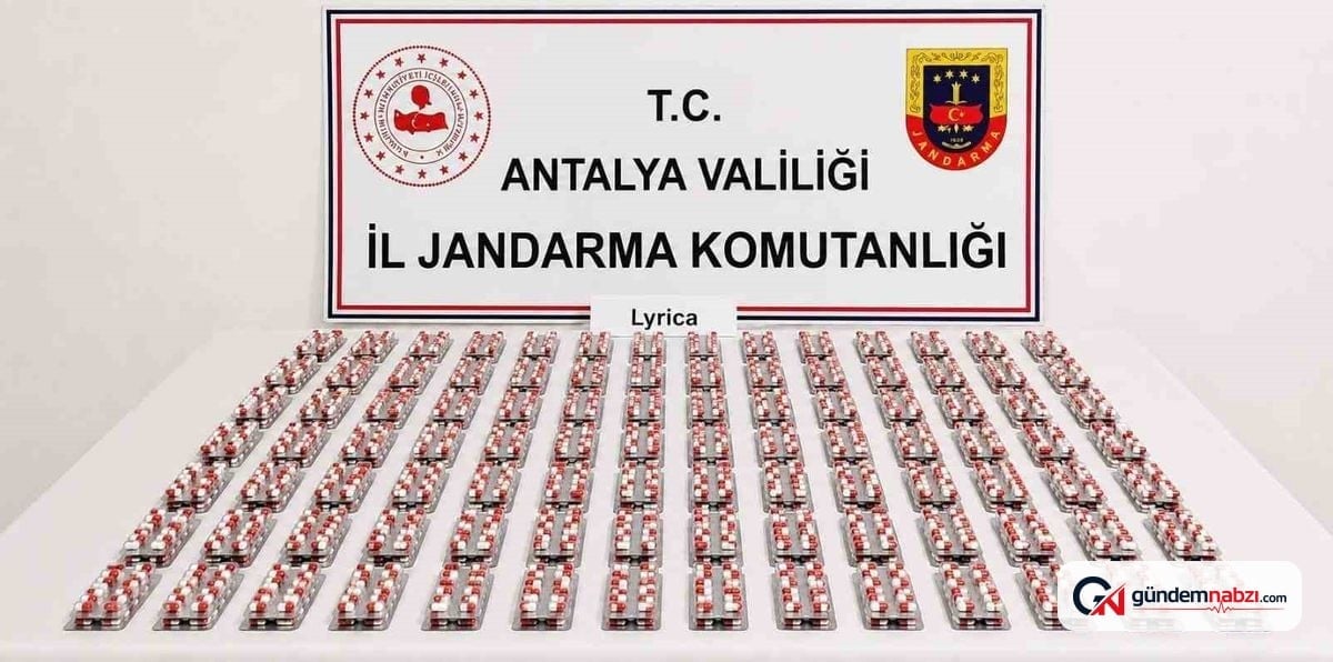 Antalya'da uyuşturucu operasyonu: 1024 hap ele geçirildi