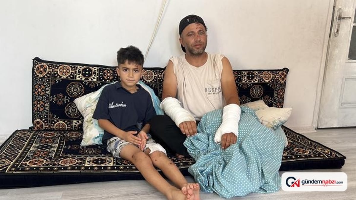 Toroslar'da kaza: Motosikletli ailenin yaşadığı dehşet