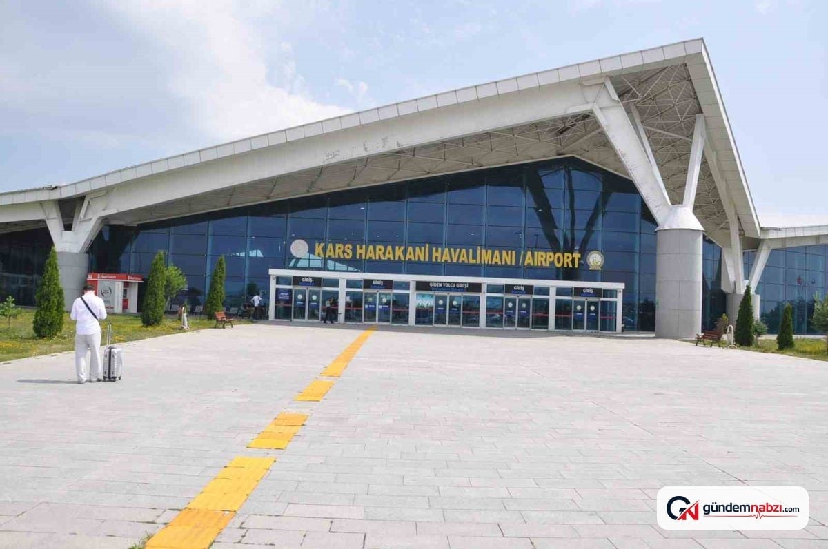 Kars Harakani havalimanı'nda yılın ilk 6 ayında yolcu trafiği arttı