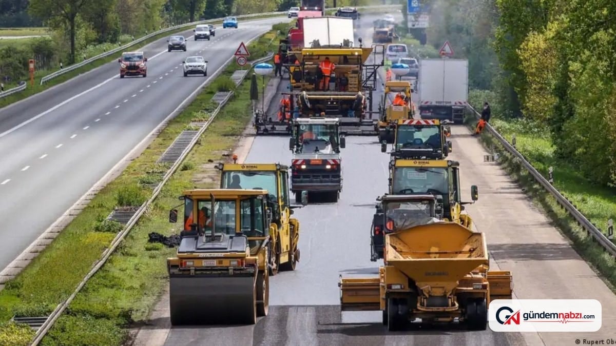 Almanya'da aşırı sıcaklar otoyollara zarar veriyor