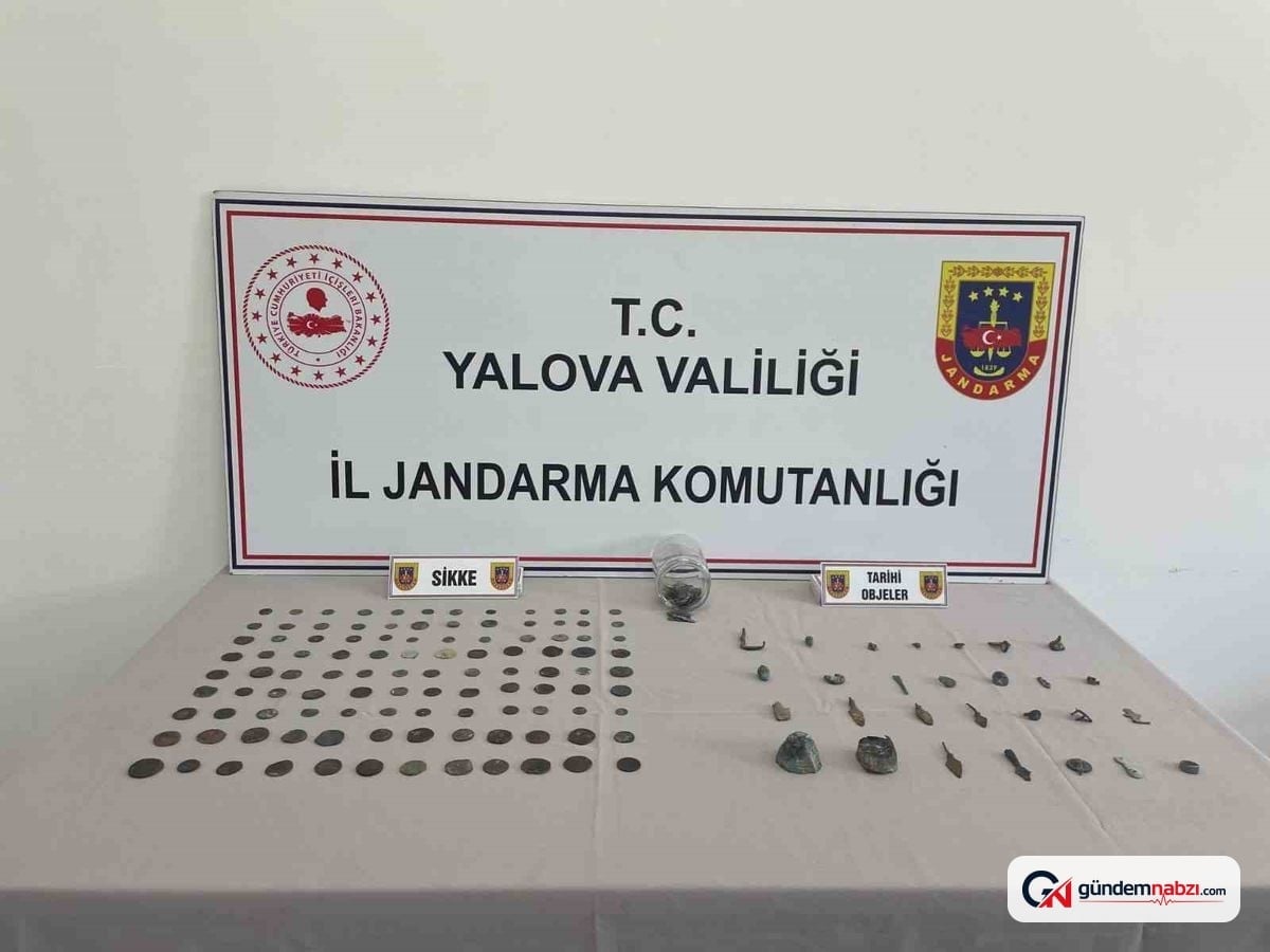 Yalova'da tarihi eser operasyonu: 256 parça ele geçirildi